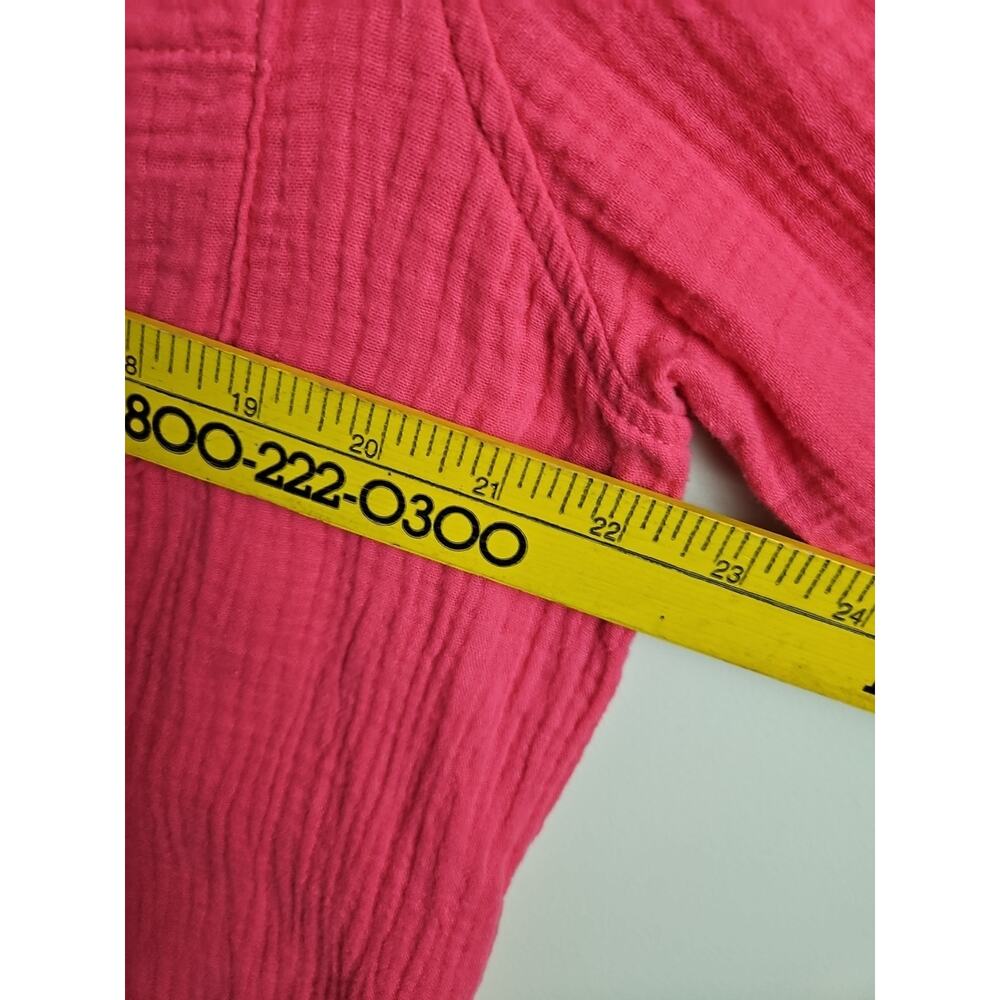 Anthropologie Mote Shirt Tunic Sz XXL Pullover Cotton Buttons pockets V neck - Picture 5 of 7